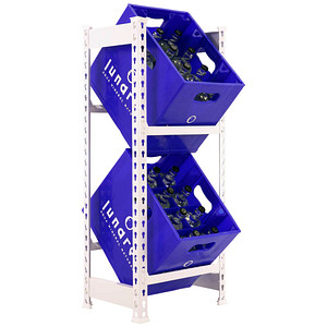 Image Simonrack Getränkekistenregal SIMONBOTTLE 2 8435104962497 weiß 40,0 x 30,0 x 100,0 cm