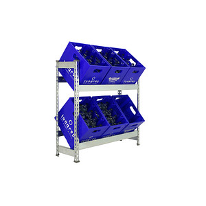 Image Simonrack Getränkekistenregal SIMONBOTTLE 2 8435104962619 silber 100,0 x 30,0 x 100,0 cm