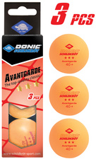 Image DONIC SCHILDKRÖT Tischtennisball "Avantgarde 3*", orange