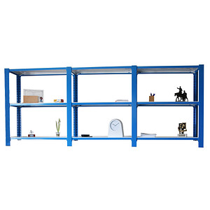 Image Simonrack Schwerlastregal OFFICCLICK 3 8435104998397 blau, weiß 270,0 x 40,0 x 100,0 cm