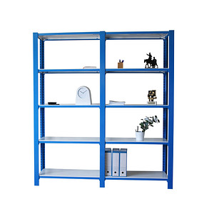 Image Simonrack Schwerlastregal OFFICCLICK 5 8435104998601 blau, weiß 180,0 x 40,0 x 210,0 cm