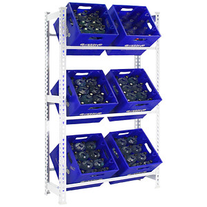 Image Simonrack Getränkekistenregal SIMONBOTTLE 3 8435104962558 weiß 80,0 x 30,0 x 180,0 cm
