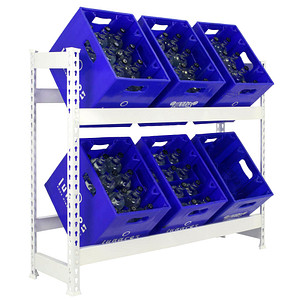 Image Simonrack Getränkekistenregal SIMONBOTTLE 2 8435104962510 weiß 100,0 x 30,0 x 100,0 cm