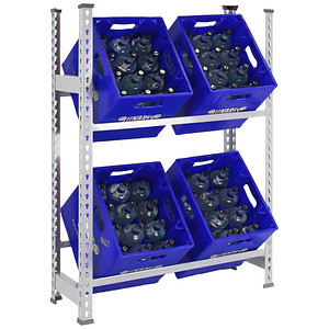 Image Simonrack Getränkekistenregal SIMONBOTTLE 2 8435104962602 silber 80,0 x 30,0 x 100,0 cm
