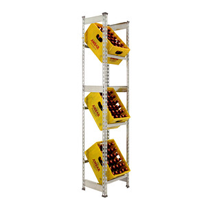 Image Simonrack Getränkekistenregal SIMONBOTTLE 3 8435104962640 silber 40,0 x 30,0 x 180,0 cm