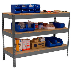 Image Simonrack Werkbank SIMONWORK BASIC 3 grau 150,0 x 75,0 x 90,0 cm
