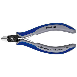 Image KNIPEX runder Kopf 79 02 125 Elektronik-Seitenschneider