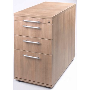 Image HAMMERBACHER Solid Standcontainer nussbaum 4 Auszüge 42,8 x 80,0 x 72,0 - 76,0 cm
