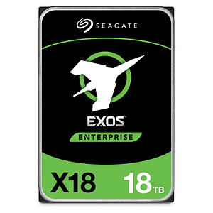 Image Seagate EXOS 18 512E/4K SATA mit Selbstverschlüsselung 18 TB interne HDD-Festplatte