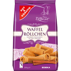 Image GUT&GÜNSTIG Waffelröllchen Knusperwaffeln 200,0 g