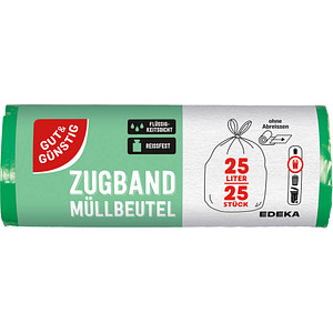 Image GUT&GÜNSTIG Müllbeutel 25,0 l grün, 25 St.