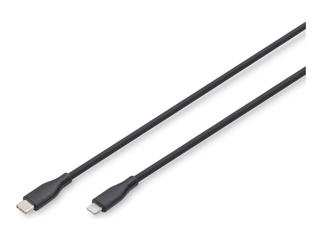 Image DIGITUS USB Silicone charging cable USB-C - Lightning 2m