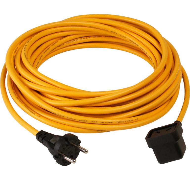Image Zubehör/Ersatzteil: Numatic Schnellwechsel-Netzkabel NuCable, 3-adrig x 1,50 mm² | 15,0 m Farbe gelb, passend für Staubsauger PPR200-12 (Henry plus), NPR200A, PPR200a PPT220A