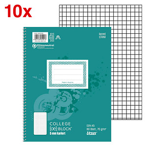 Image 10 Ursus Collegeblöcke kariert DIN A5 Innenrand