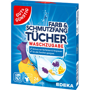 Image GUT&GÜNSTIG Farb- und Schmutzfangtücher weiß 24 St.
