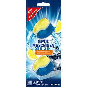 Image GUT&GÜNSTIG 2IN1 Spülmaschinen-Deo 2 St.
