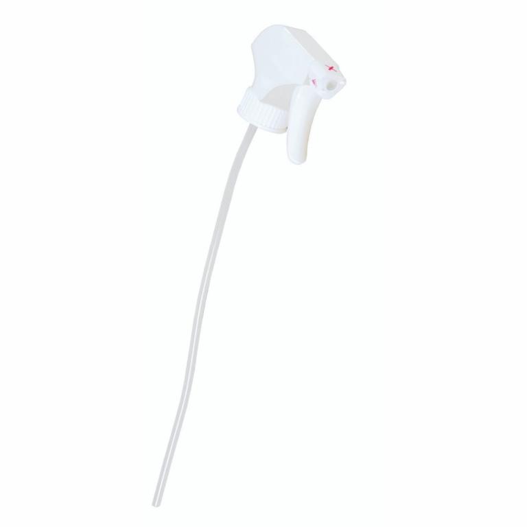 Image Sprühpistole/Sprühkopf mit Gewinde RD 28 kurz, mit Schaumdüse und Spritzdüse | weiß für 1-Liter-Leerflasche/Zylinderflasche ||99023||, 750 ml-Leerflaschen ||99192||, 500-ml-Leerflasche ||99201|| und 1-Liter-Bauchflasche ||99133|| + IVN-Flaschen