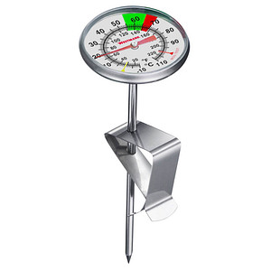Image WESTMARK Milch-Thermomter mit Clip Thermometer silber