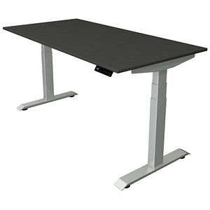 Image Kerkmann Move 4 elektrisch höhenverstellbarer Schreibtisch anthrazit rechteckig, T-Fuß-Gestell silber 160,0 x 80,0 cm