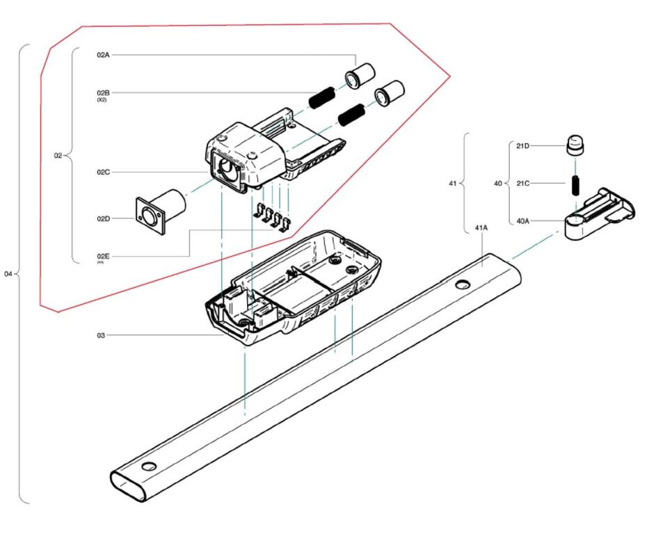Image Zubehör/Ersatzteil: Batteriehalter komplett passend für: Floorwash Bodenreinigungsmaschine FB25/FB35 (02)