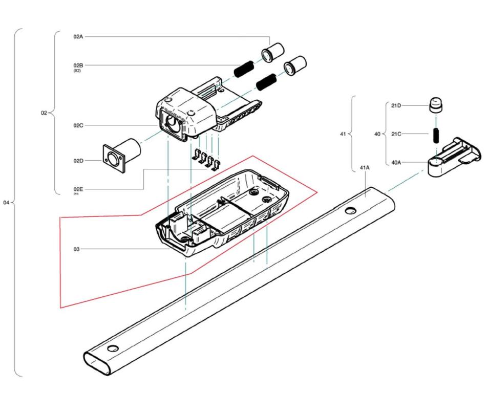 Image Zubehör/Ersatzteil: Befestigungsschale für Batteriehalter passend für: Floorwash Bodenreinigungsmaschine FB25/FB35 (03) 