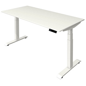 Image Kerkmann Move 4 elektrisch höhenverstellbarer Schreibtisch weiß rechteckig, T-Fuß-Gestell weiß 160,0 x 80,0 cm