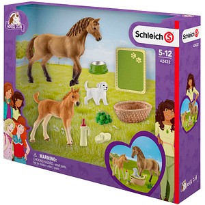 Image Schleich® Horse Club 42432 Sarahs Tierbaby-Pflege Spielfiguren-Set