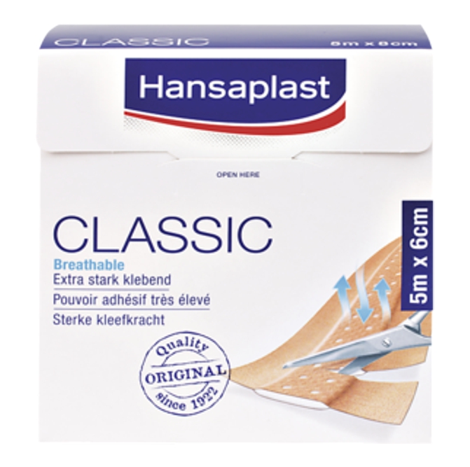 Image Hansaplast Classic, Heftpflaster | 5 m x 6 cm