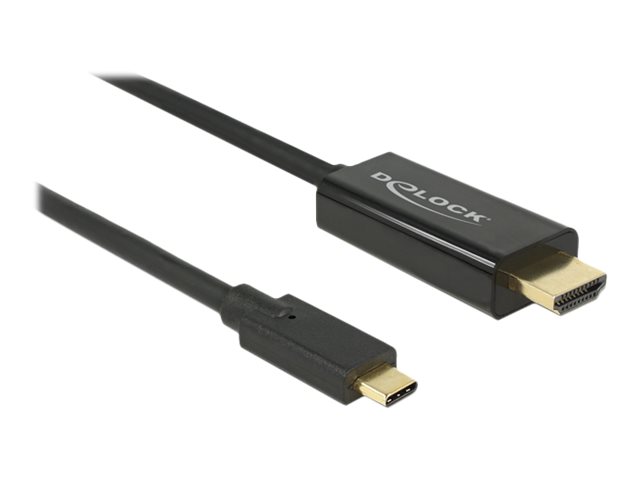 Image DeLOCK USB C/HDMI Kabel 4K 30Hz 2,0 m schwarz