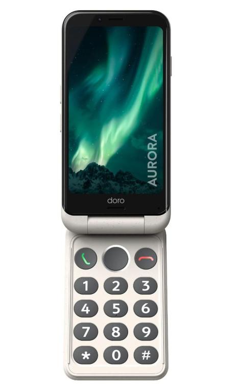 Image DORO Aurora A20 Smartphone 4GB/64GB Dual-SIM Doro Easy Interface Weiß