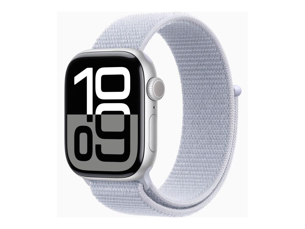 Image Apple Watch Series 10 42 mm Aluminium (GPS+Cellular) Sport Loop  blaue Wolke, silber