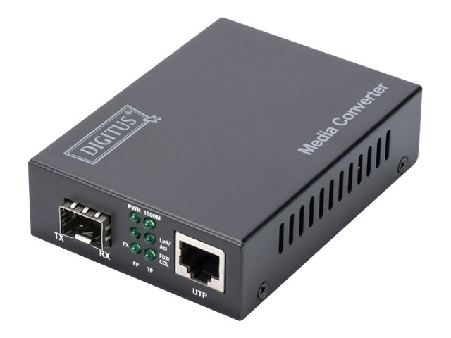 Image DIGITUS Medienkonverter, 10 Gigabit, 1x RJ45 / 1x SFP
