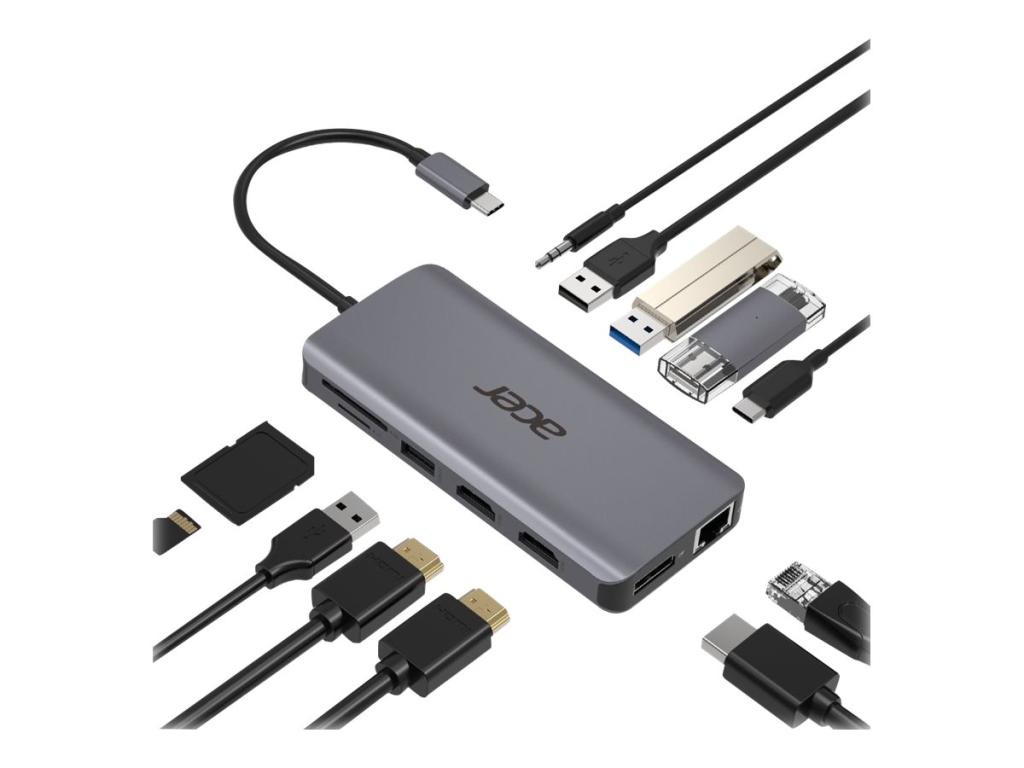 Image ACER 12in1 Type C dongle 2xUSB3.2/2xUSB2.0/1xSD/TF/1xDP