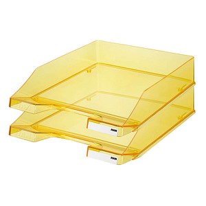 Image AKTION: 2 HAN Briefablagen C4 gelb-transparent