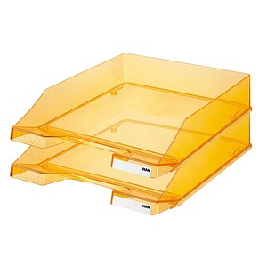 Image AKTION: 2 HAN Briefablagen C4 orange-transparent