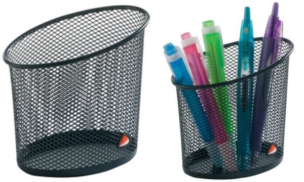 Image ALBA Stifteköcher MESHCUP, aus Dr ahtmetall, schwarz (74800031)