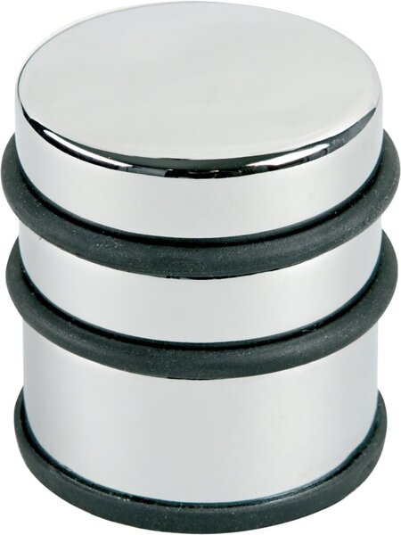 Image Türstopper, chrom, hoch, mit Gummiring, Maße: H x Ø ca.