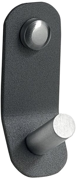 Image Garderobenhaken zur Wandbefestigung Eisen, Satin grau