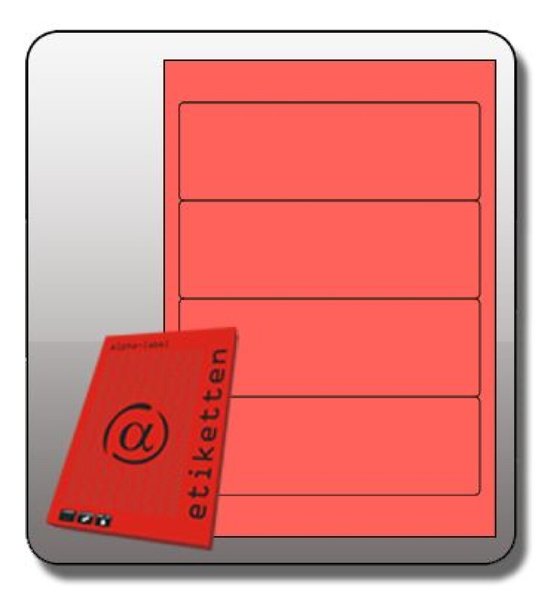 Image Rückenschilder, SK kurz, breit, 190x61mm, rot