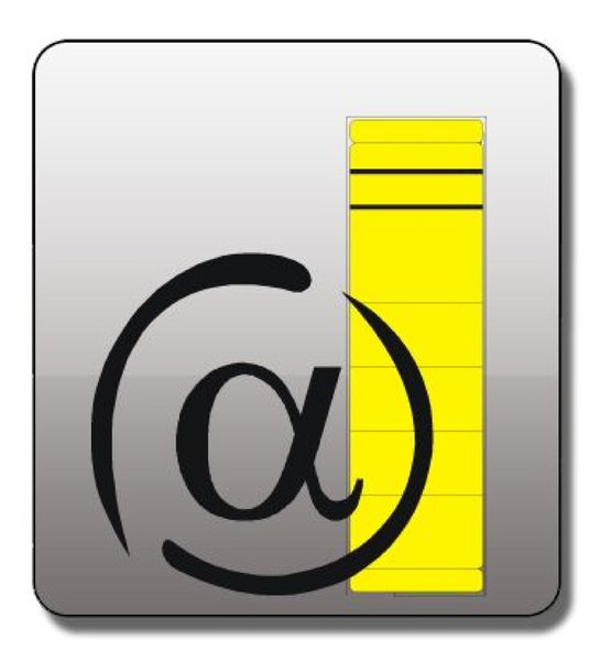 Image Rückenschild kurz/breit selbstklebend, Farbe gelb