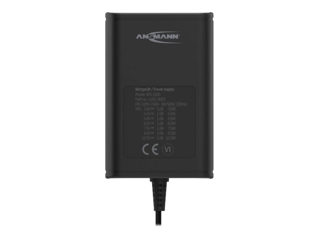 Image ANSMANN 1201-0023 Steckernetzteil, einstellbar 12 V/DC, 9 V/DC, 7.5 V/DC, 6 V, 