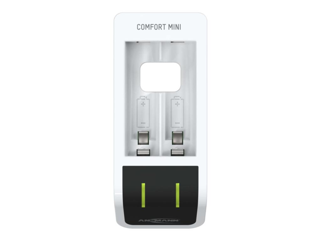 Image ANSMANN Comfort Mini Rundzellen-Ladegerät inkl. Akkus NiMH Micro (AAA), Mignon 