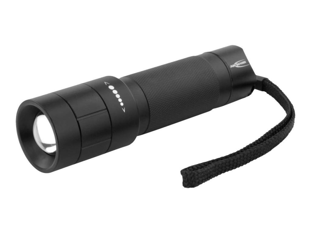 Image ANSMANN M250F LED Taschenlampe mit Gürtelclip, mit Handschlaufe batteriebetrieb