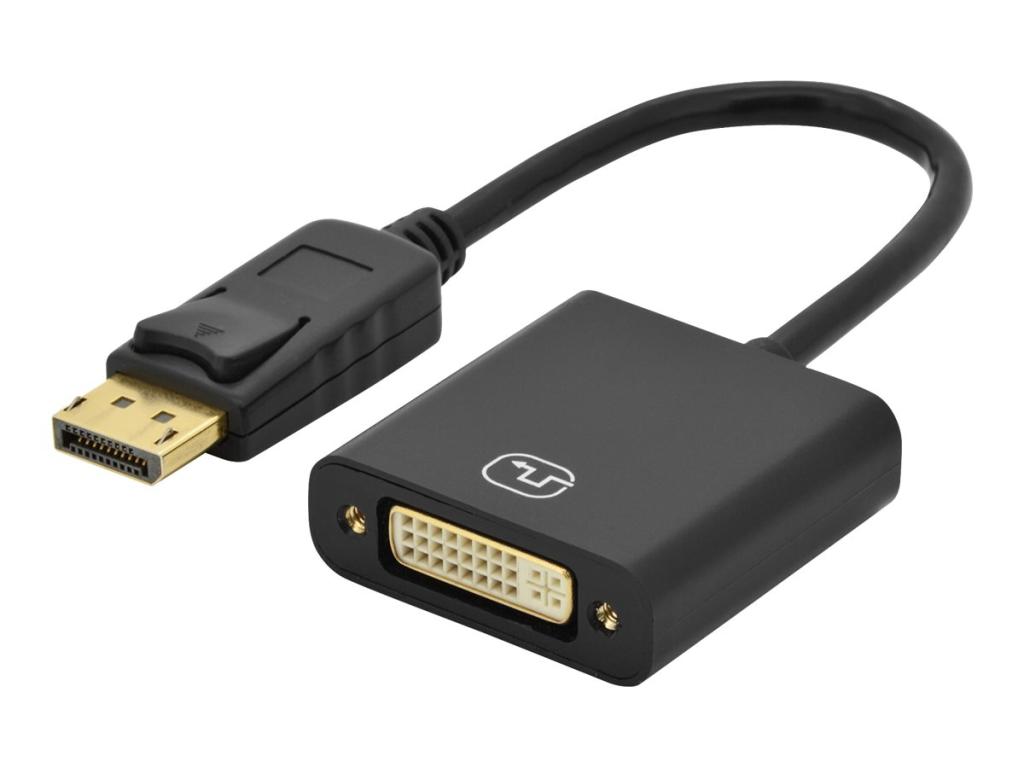 Image ASSMANN Adapterkabel DisplayPort Stecker auf DVI-I 24+5 Buchse 0,15m AWG28 dopp