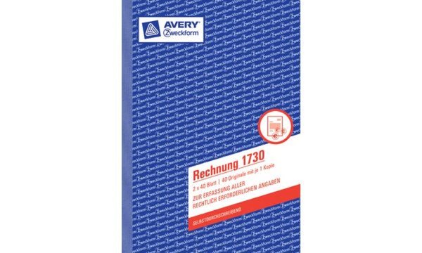 Image AVERY Zweckform Formularbuch "Quittung", SD, 4+1 GRATIS - für den Markt: D / L 