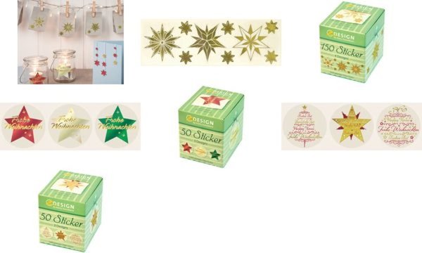 Image AVERY Zweckform ZDesign Weihnachts- Sticker auf Rolle (72056824)