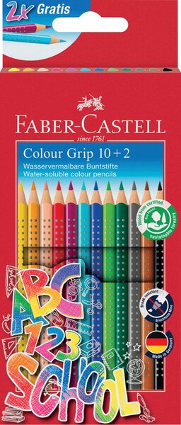 Image FABER-CASTELL Dreikant-Buntstifte Colour GRIP, Promoetui