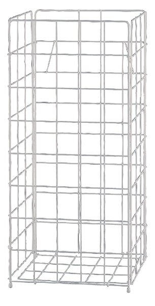 Image Abfallbehälter, Drahtgitter, 60l, weiß, kunststoffbeschichtet,