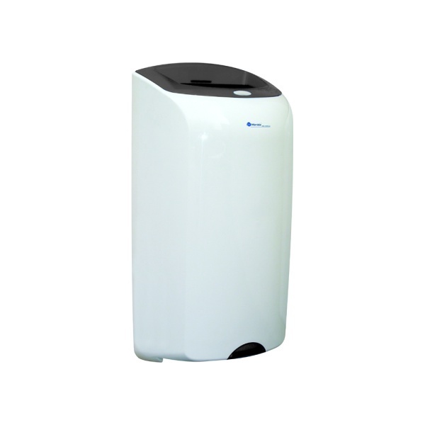 Image Abfallbehälter, Wandabfallbehälter "Merida Top" 40 Liter | weiß/grau 