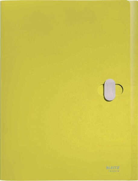Image Ablagebox Recycle, DIN A4, PP, gelb, 3 Klappen, für ca. 250 Blatt (80g/qm),